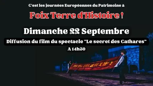 Image qui illustre: Diffusion du film du spectacle :  Le secret des Cathares