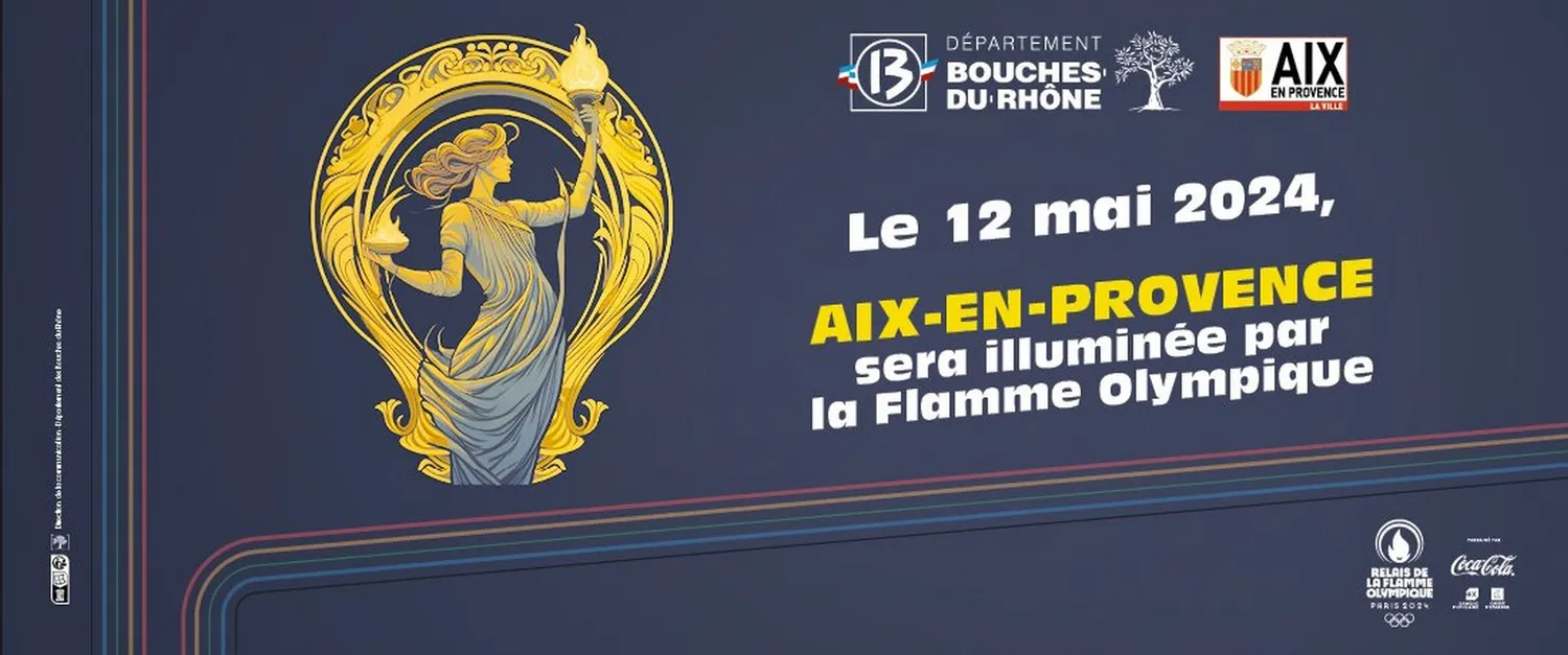 Image qui illustre: Le Passage De La Flamme Olympique À Aix à Aix-en-Provence - 0