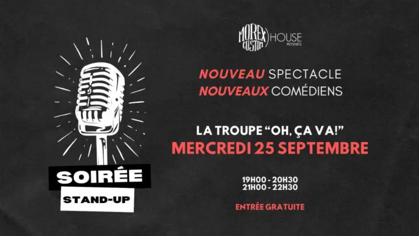 Image qui illustre: SOIRÉE STAND-UP CHEZ MOREX CUSTOM HOUSE - ÉDITION 6