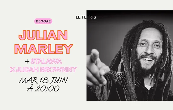 Image qui illustre: [COMPLET] Concert : Julian Marley + Stalawa x Judah Brownny à Le Havre - 0