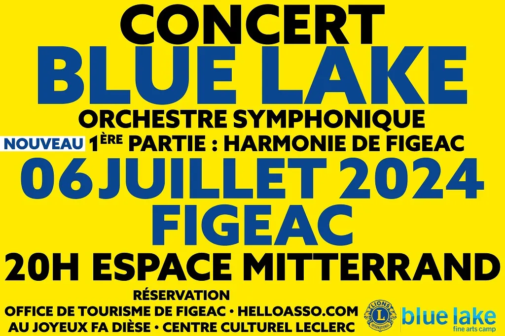 Image qui illustre: Concert "orchestre Symphonie Band Blue Lake" À Figeac à Figeac - 1