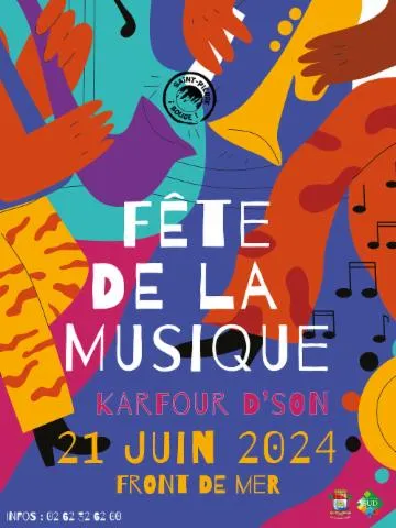 Image qui illustre: Karfour d'son  la Fête de la musique à Saint-Pierre ile de La Réunion
