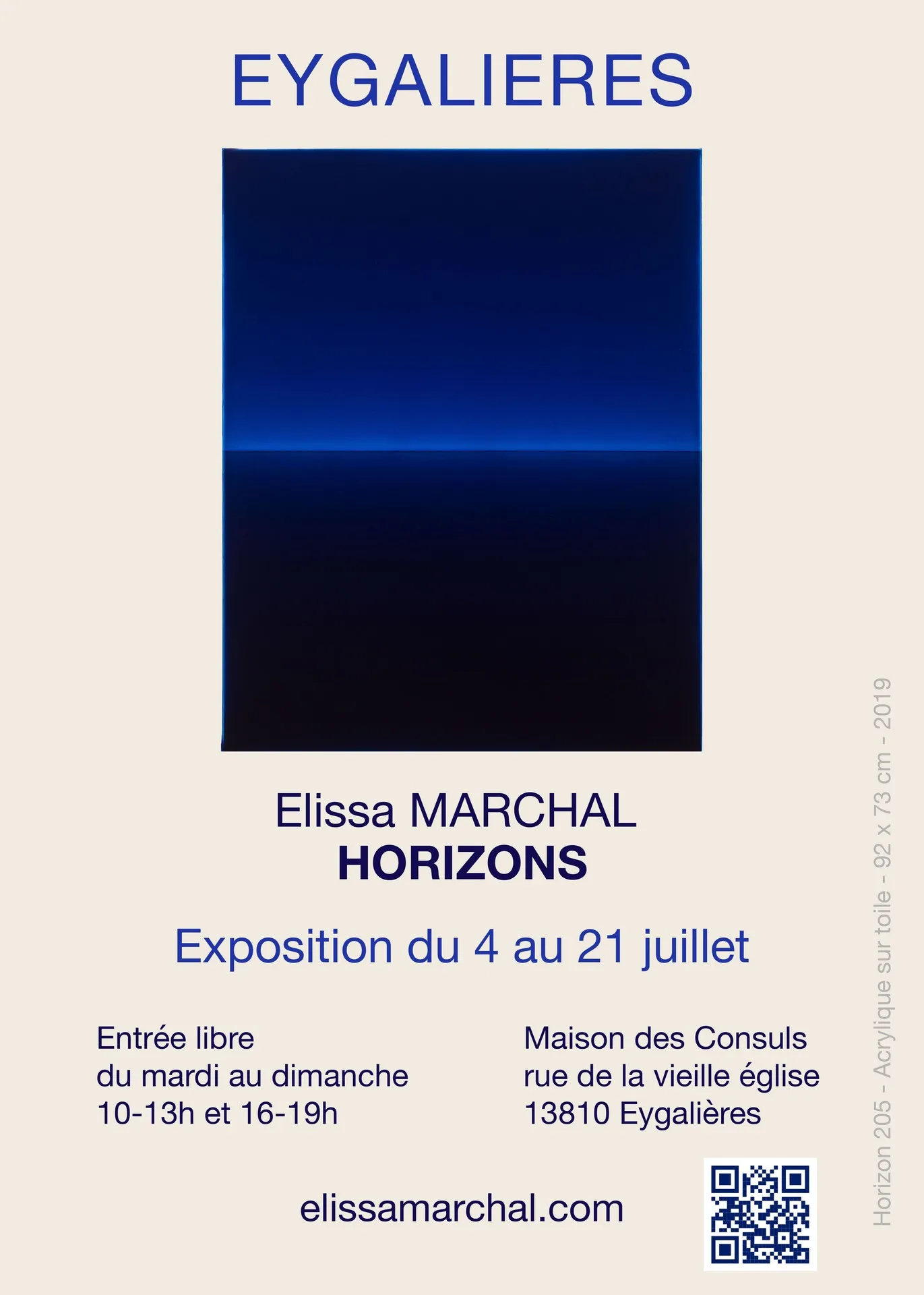 Image qui illustre: Exposition - Elissa Marchal : Horizons à Eygalières - 1