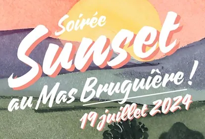 Image qui illustre: Soirée Sunset Au Mas Bruguière à Valflaunès - 0