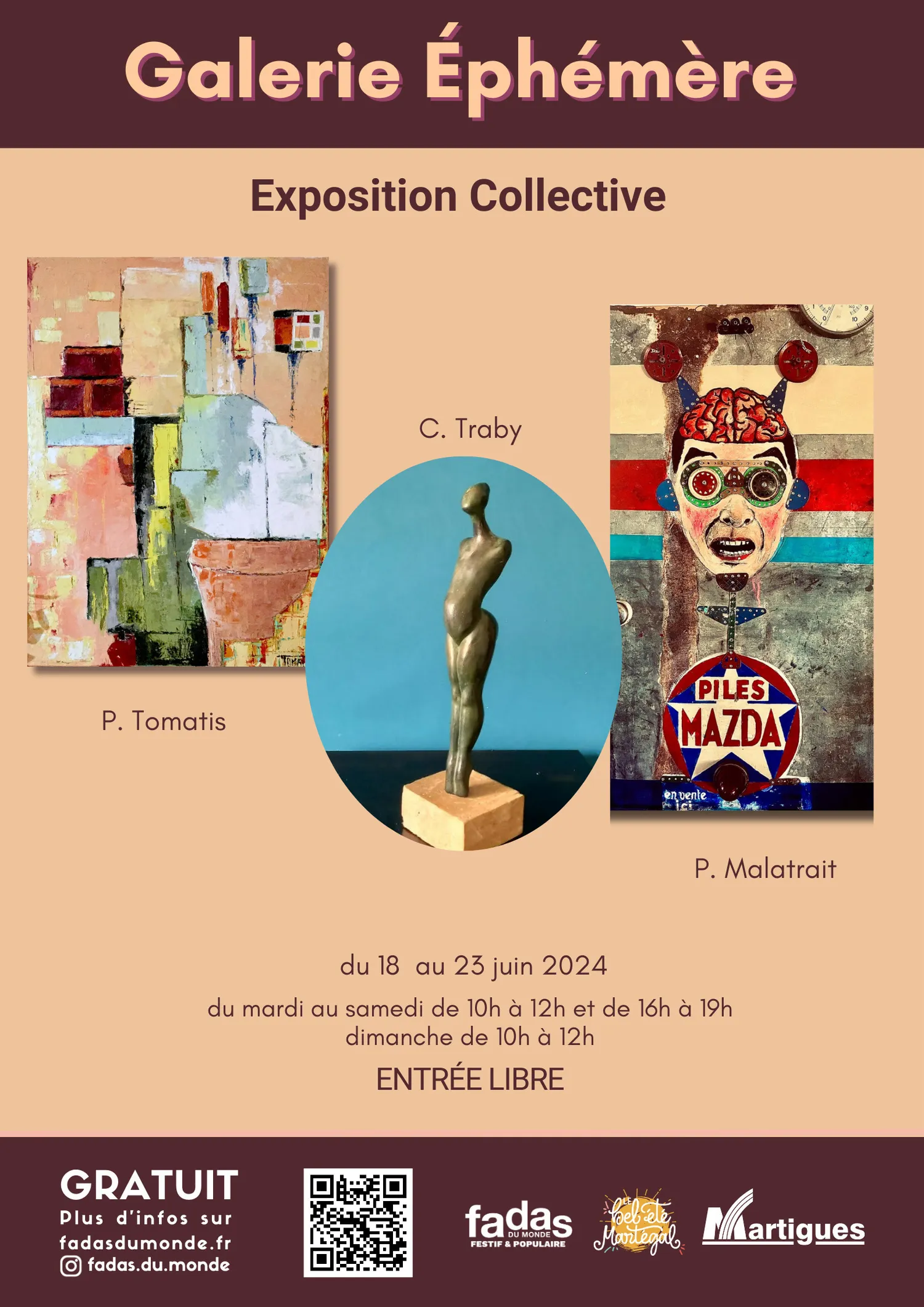 Image qui illustre: Galerie éphémère. Exposition collective à Martigues - 0