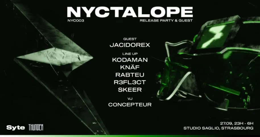 Image qui illustre: THUNDER x SYTE invite JACIDOREX, KODAMAN, RABTEU