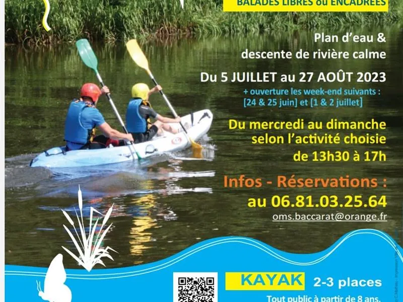 Image qui illustre: Balades Kayak Escapade Sur L'eau à Baccarat - 0