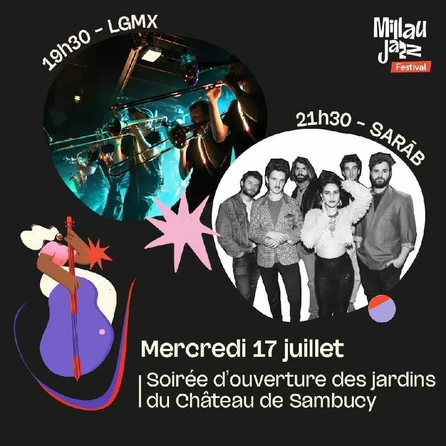 Image qui illustre: Ouverture Du Millau Jazz Festival - 1 Soirée = 2 Concerts : Lgmx + Sarāb à Millau - 1