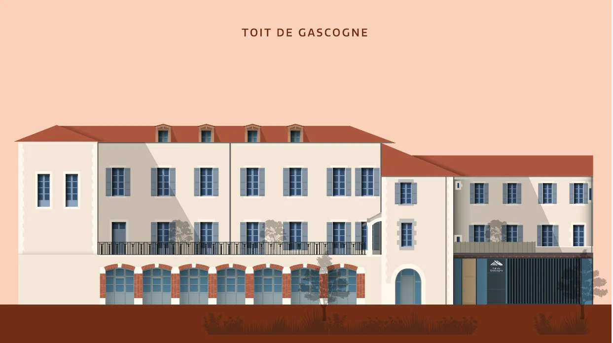 Image qui illustre: Découvrez le siège du Toit de Gascogne : une réhabilitation respectueuse de l'histoire et de l'environnement à Auch - 0