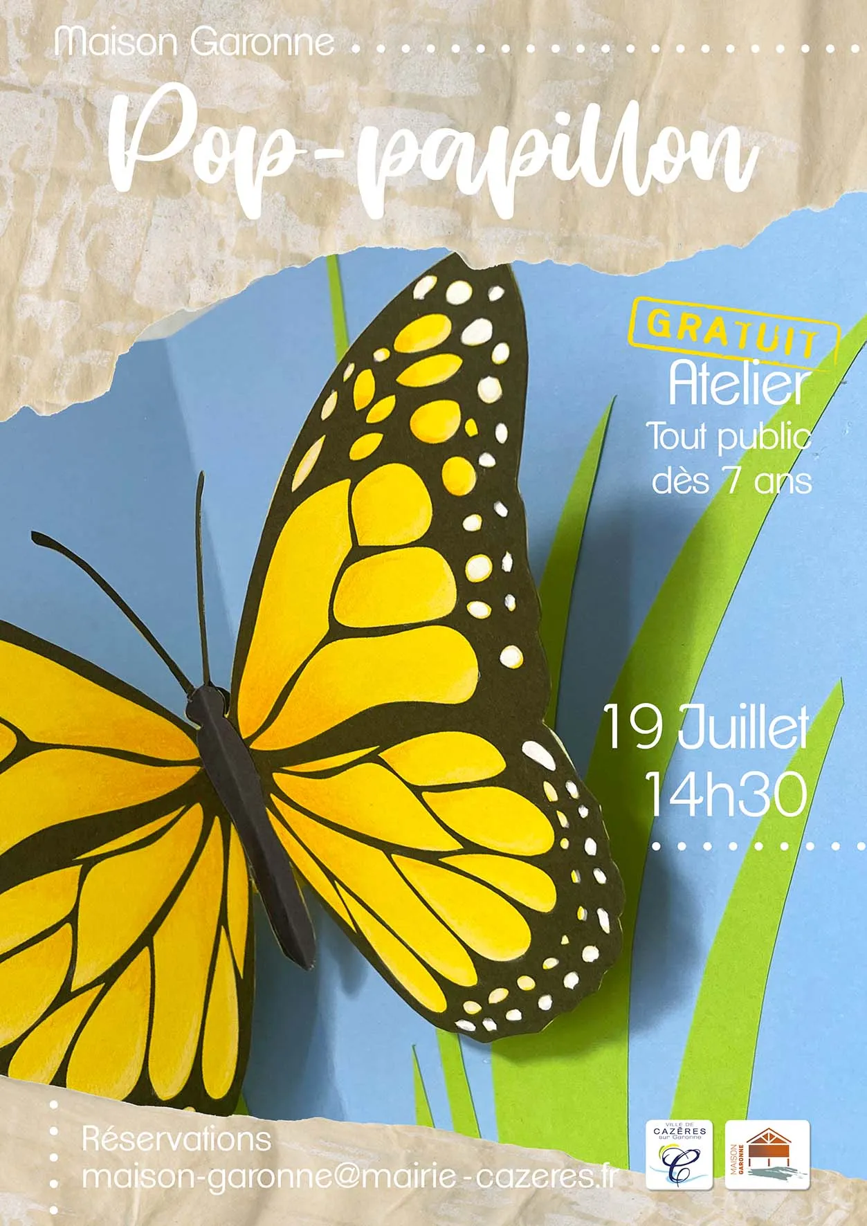Image qui illustre: Atelier Pop Papillon à Cazères - 0