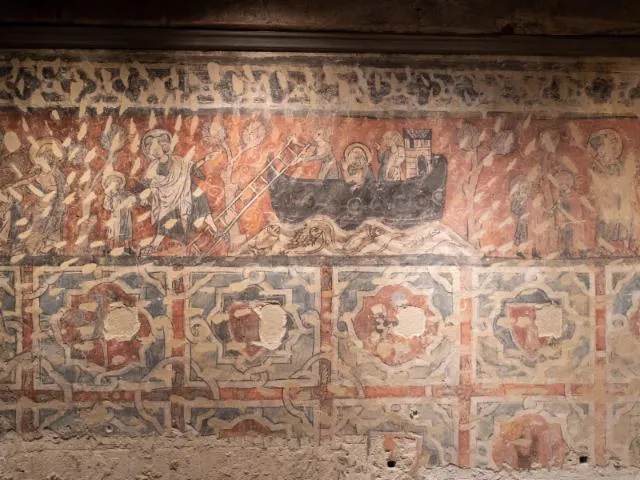 Image qui illustre: Visite guidée de peintures murales du XIIIe siècle