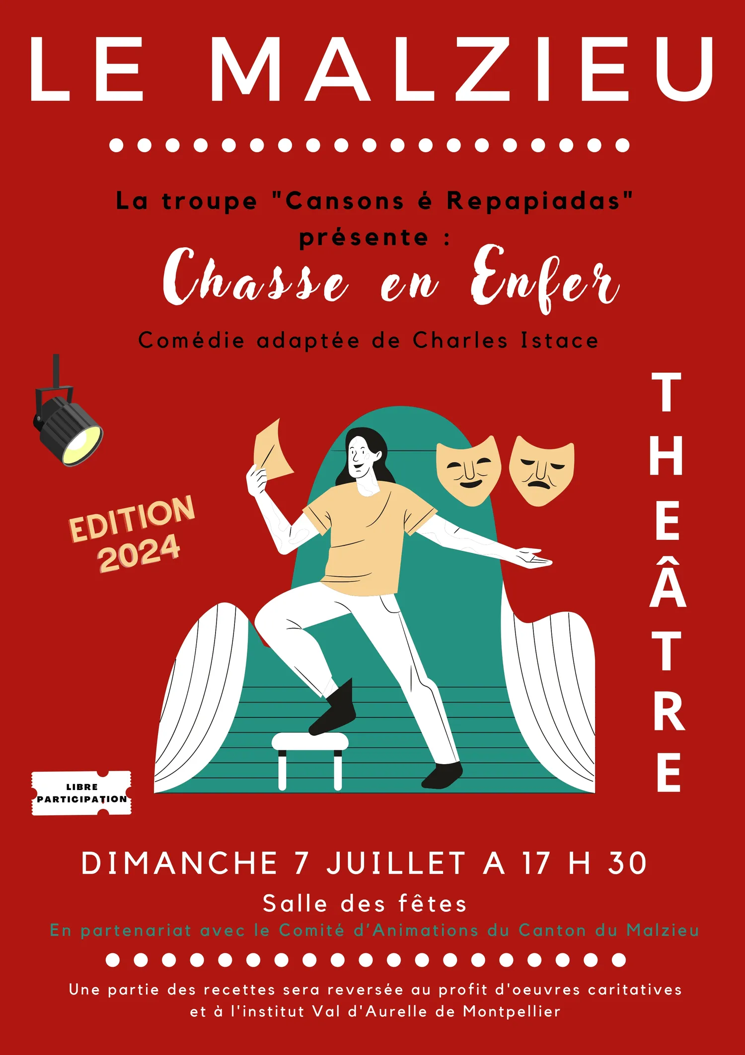 Image qui illustre: Chasse En Enfer - Théâtre  -&nbsp;cansons É Repapiadas à Le Malzieu-Ville - 1