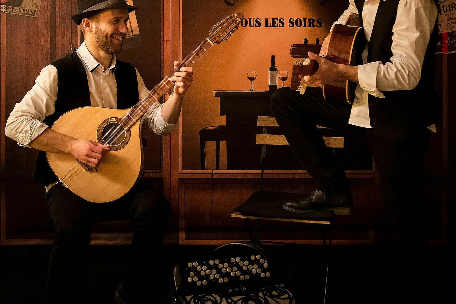 Image qui illustre: Concert Les P'tits Gouailleurs chantent Renaud - Lieu secret ! à Pénestin - 0