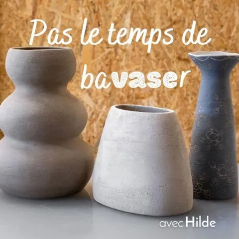 Image qui illustre: Modelez votre grand vase en céramique