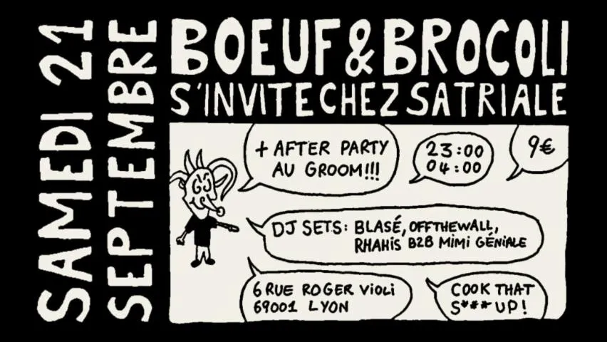 Image qui illustre: Boeuf & Brocoli x Satriale AFTER PARTY @Groom