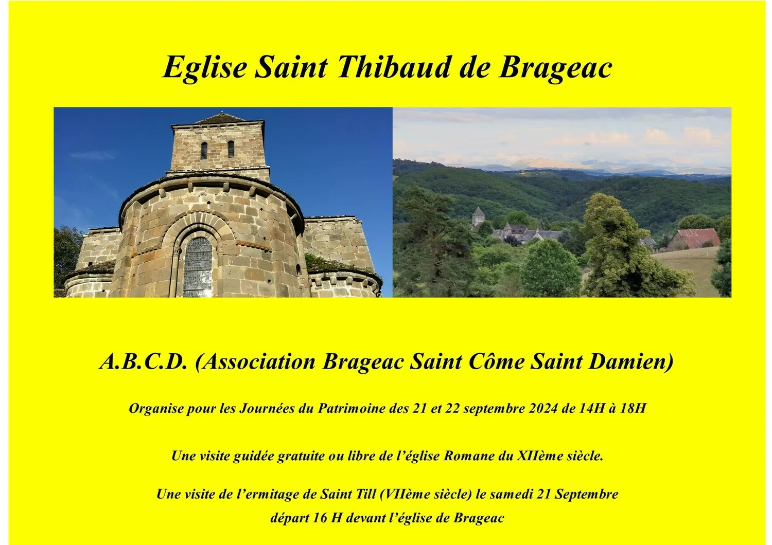 Image qui illustre: Exposition dans l'église Saint Thibaud de Brageac et visite du site Mérovingien de Saint Till à Brageac - 0