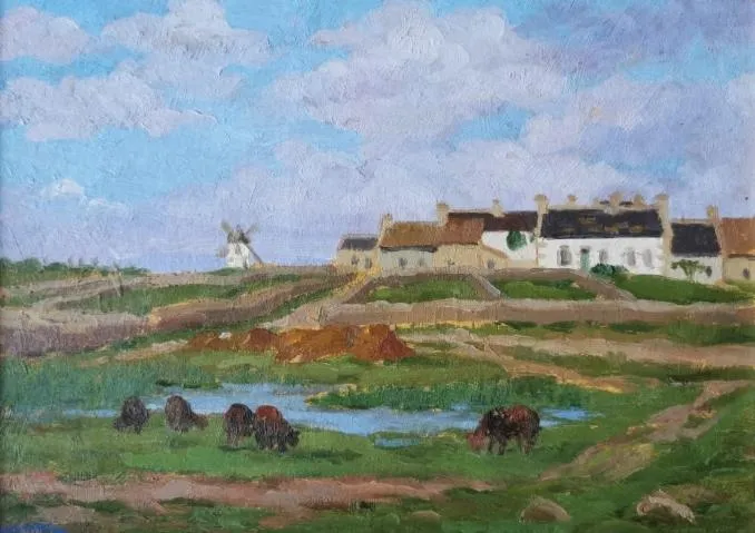 Image qui illustre: Exposition de tableaux anciens de peintres de Saint-Pierre Quiberon