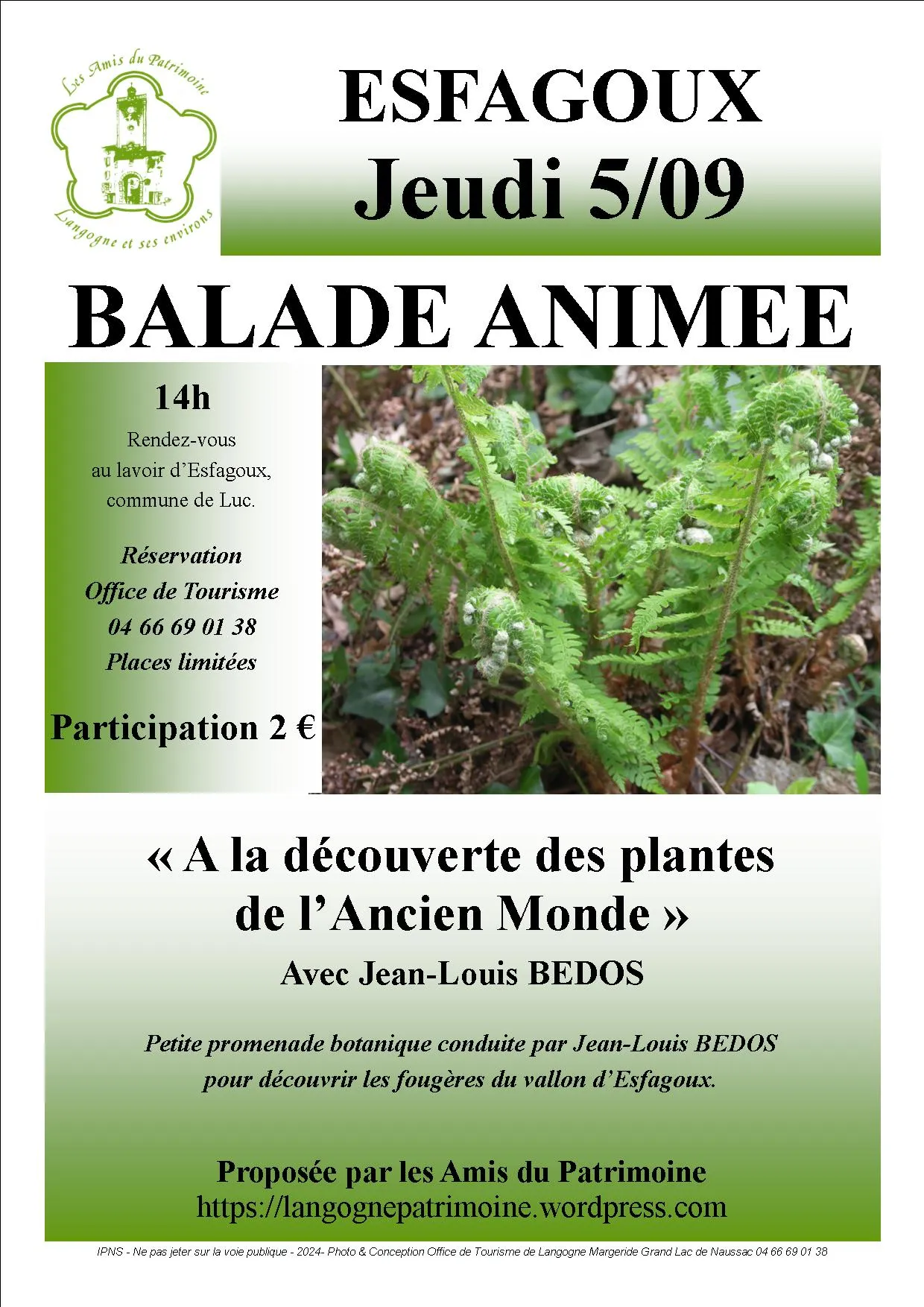 Image qui illustre: Balade Animée - À La Découverte Des Plantes De L'ancien Monde -&nbsp;jean-louis Bedos à Luc - 0