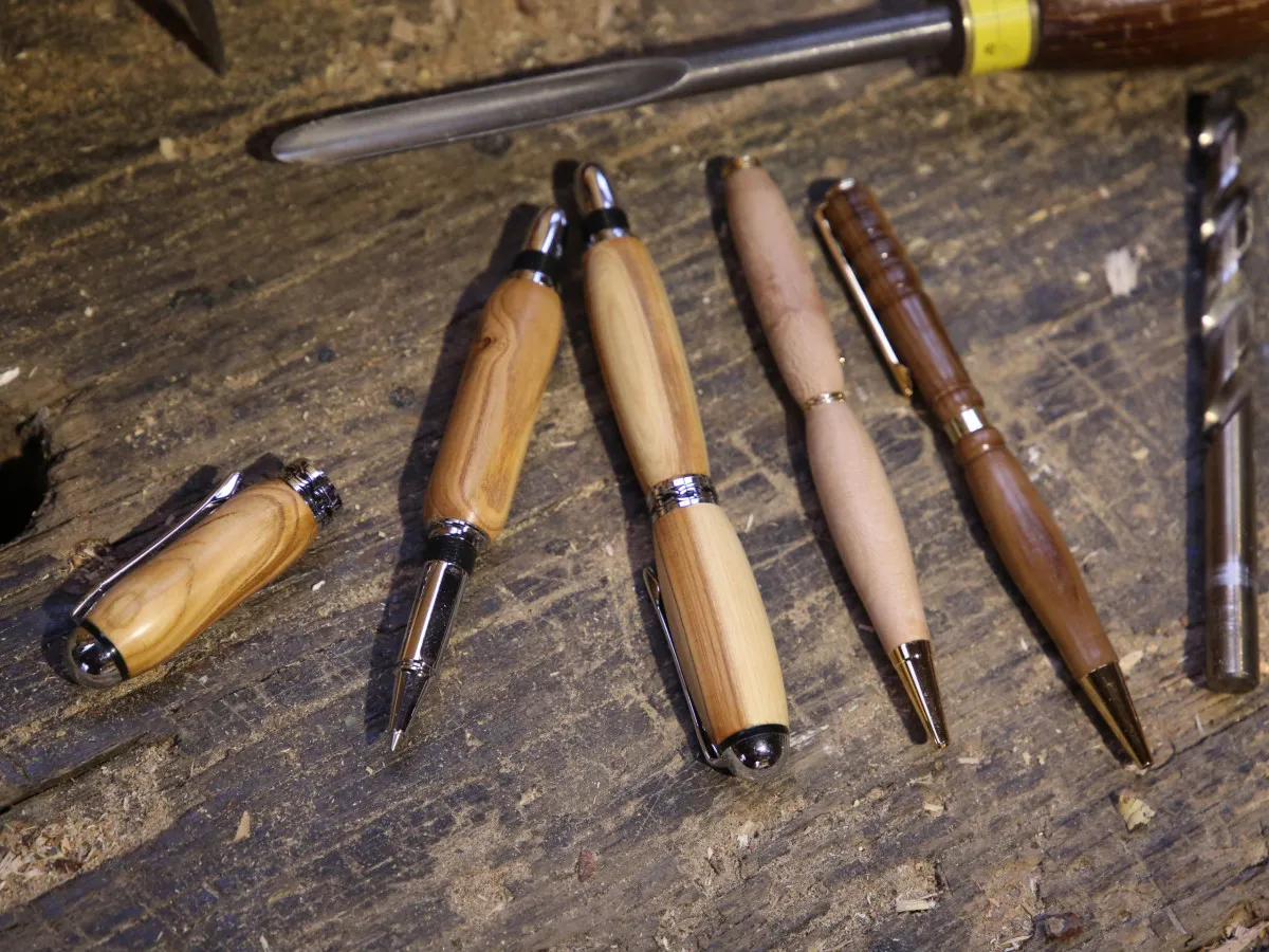 Image qui illustre: Créez votre stylo en bois tourné à Brindas - 1