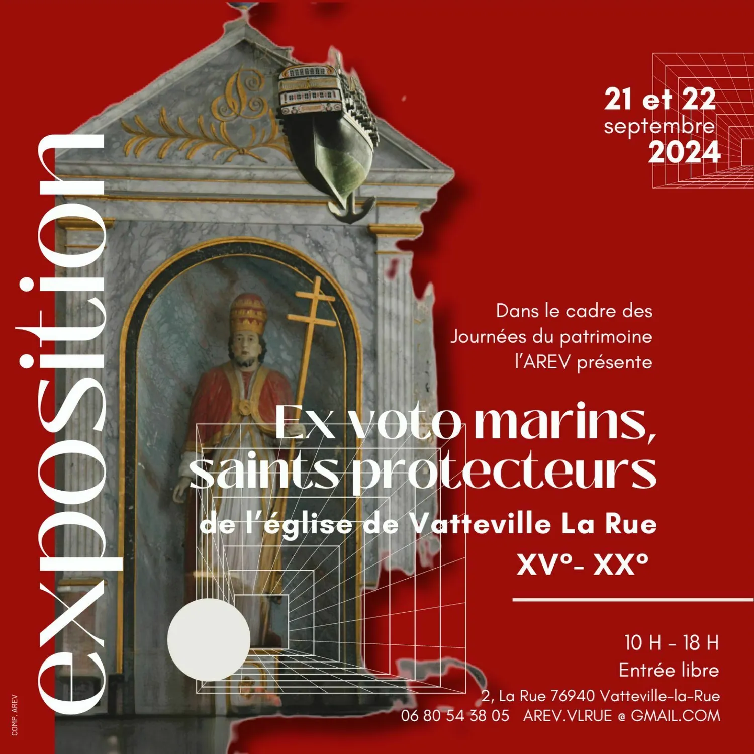 Image qui illustre: Exposition : ex-voto marins, saints protecteurs de l'église de Vatteville-la-Rue à Vatteville-la-Rue - 0