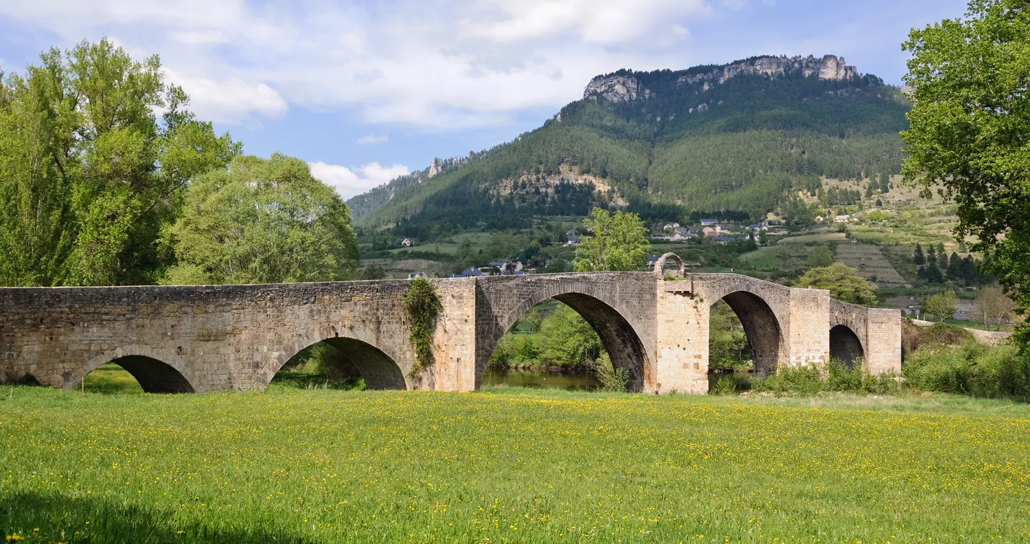Image qui illustre: Pont De Quezac à Gorges du Tarn Causses - 1