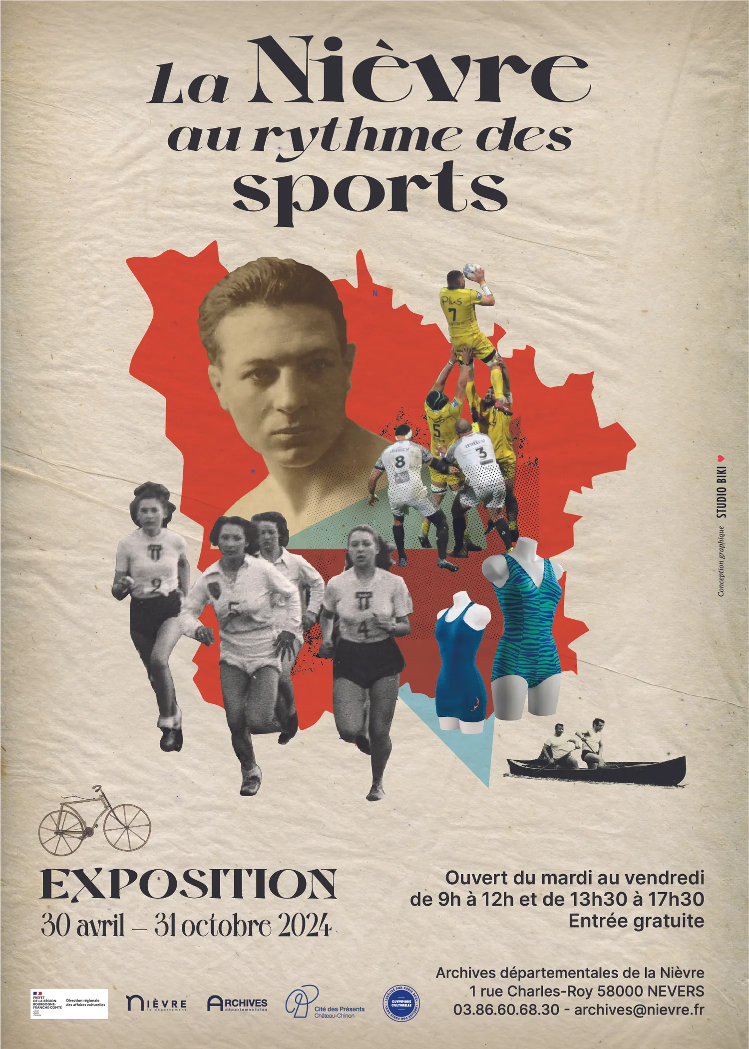 Image qui illustre: Exposition  La Nièvre au rythme des sports à Nevers - 0