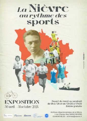 Image qui illustre: Exposition  La Nièvre au rythme des sports