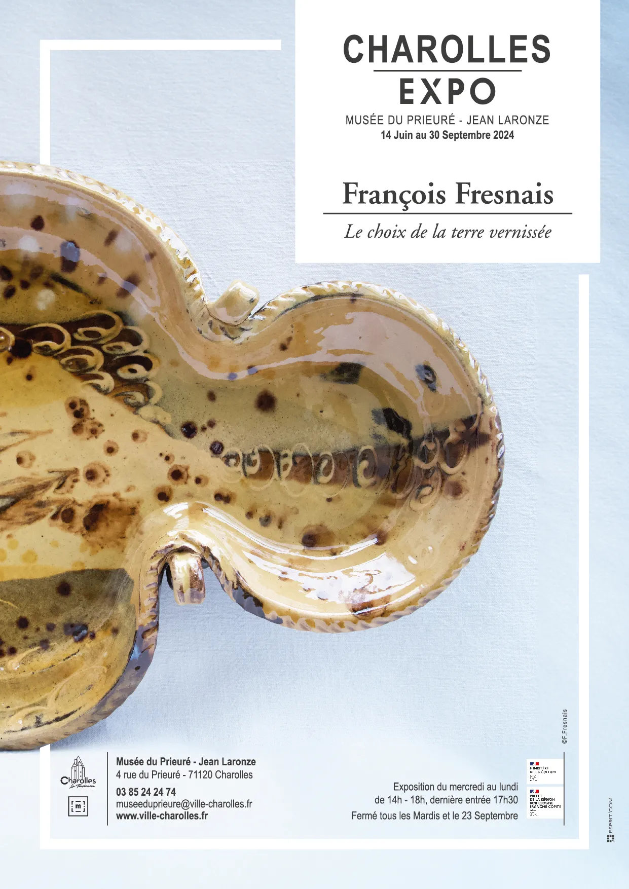 Image qui illustre: Exposition De François Fresnais :  "hasard Et Nécessité :  Le Choix De La Terre Vernissée" à Charolles - 0