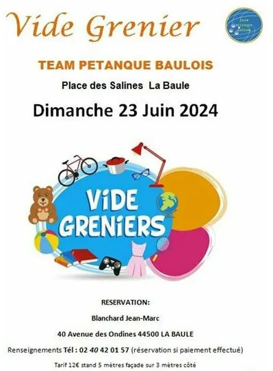 Image qui illustre: Vide greniers Team Petanque La Baule à La Baule-Escoublac - 0