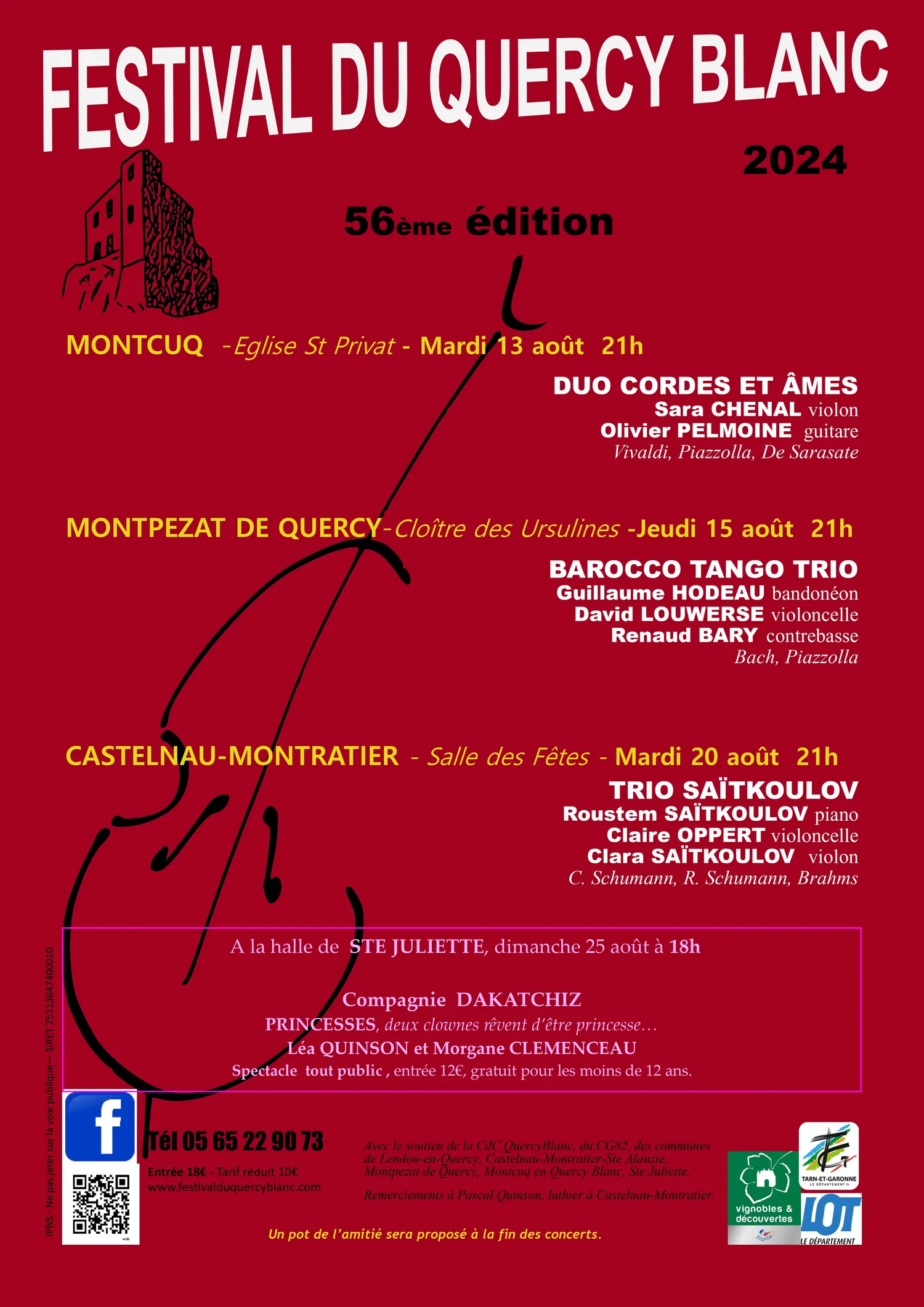 Image qui illustre: Festival Du Quercy Blanc: Duo Cordes Et Âmes à Montcuq-en-Quercy-Blanc - 2
