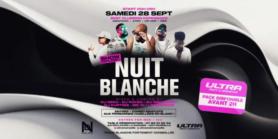 Image qui illustre: NUIT BLANCHE (WHITE DRESS CODE)