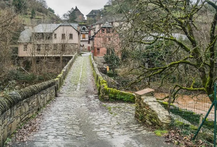 Image qui illustre: Pont sur le Dourdou à Conques