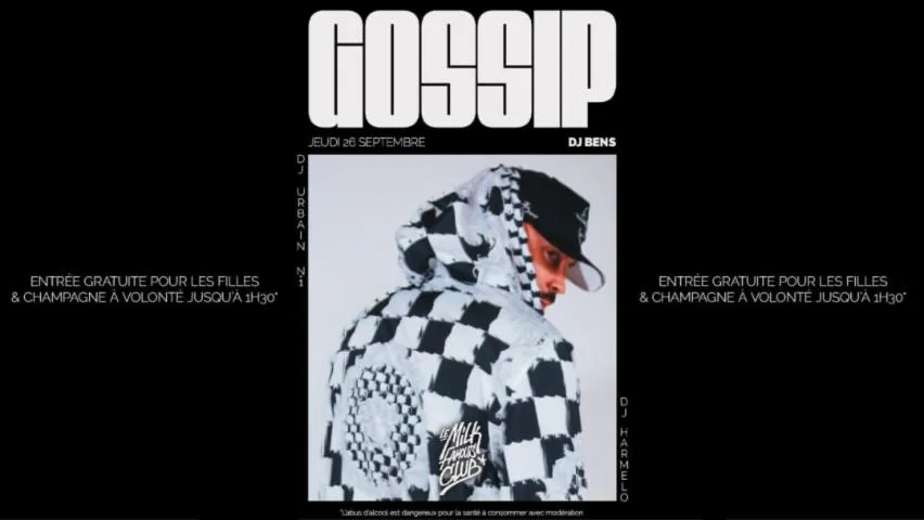 Image qui illustre: JEU 26 SEPT - GOSSIP W/ DJ BENS