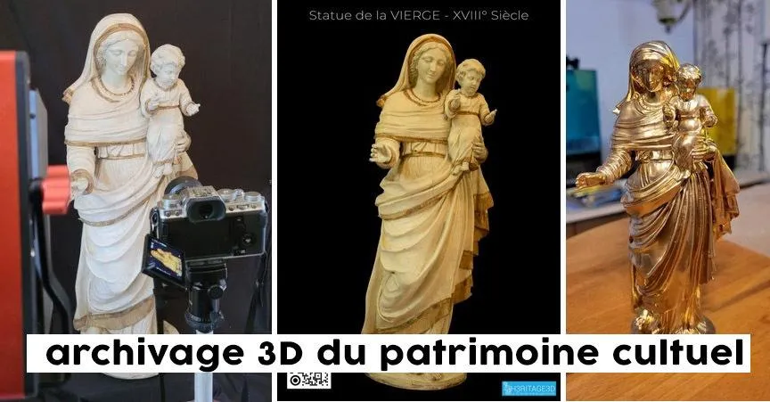 Image qui illustre: Démonstration de techniques d’archivage et de numérisation 3D autour des sculptures de l’ancienne église d’Asnan