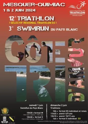 Image qui illustre: 12e Triathlon de Mesquer Quimiac - 3e Swimrun du Pays Blanc