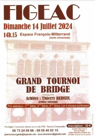Image qui illustre: Grand Tournoi De Bridge À Figeac : Tournoi Champollion