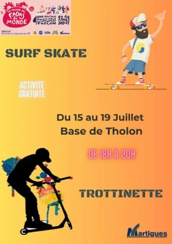 Image qui illustre: Village des Fadas du Monde. Surf Skate et Trottinette
