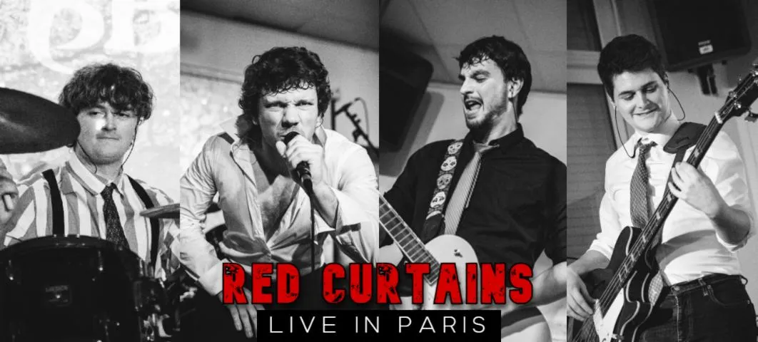 Image qui illustre: Red Curtains in Paris