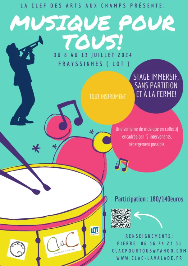 Image qui illustre: Festiv'arts : Stage Musique Pour Tous à Frayssinhes - 0