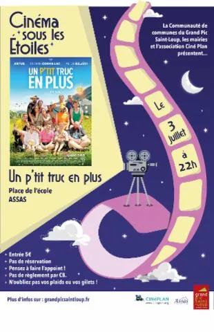 Image qui illustre: Cinéma Sous Les Étoiles  - Un P'tit Truc En Plus
