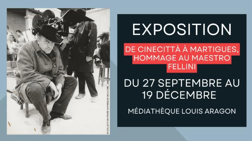 Image qui illustre: De Cinecittà à Martigues - Hommage au maestro Fellini - Exposition