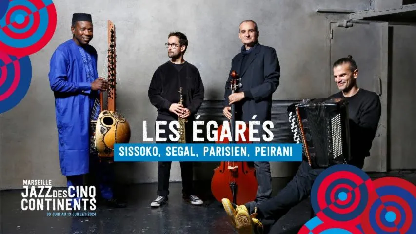 Image qui illustre: Marseille Jazz des cinq continents:Sissoko, Segal, Parisien, Vincent Peirani / LMN Trio