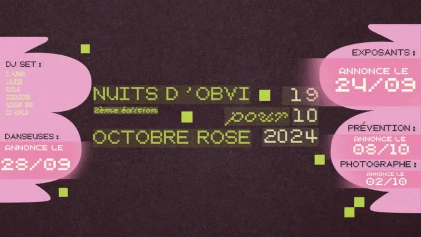 Image qui illustre: Les Nuits d'OBVI - 2ème édition - Octobre Rose