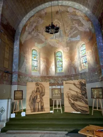 Image qui illustre: Exposition sur la chapelle et ses fresques
