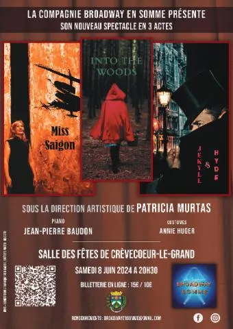 Image qui illustre: Spectacle En 3 Actes: Miss Saïgon - Into The Woods - Jekyll And Hyde