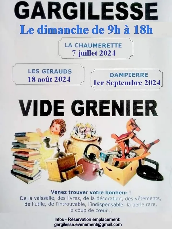 Image qui illustre: Brocante - Vide-greniers De La Chaumerette à Gargilesse-Dampierre - 0