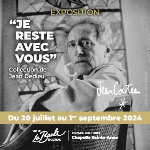 Image qui illustre: Exposition - Je reste avec vous - Jean Cocteau