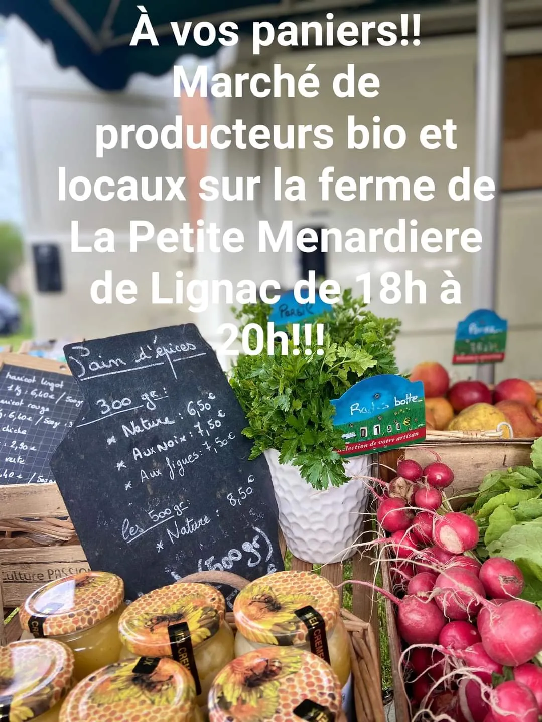 Image qui illustre: Marché De Producteurs Bio Et Locaux à Lignac - 1