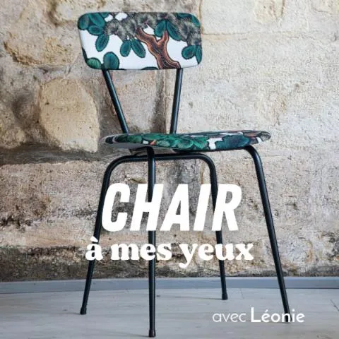 Image qui illustre: Tapissez votre chaise vintage