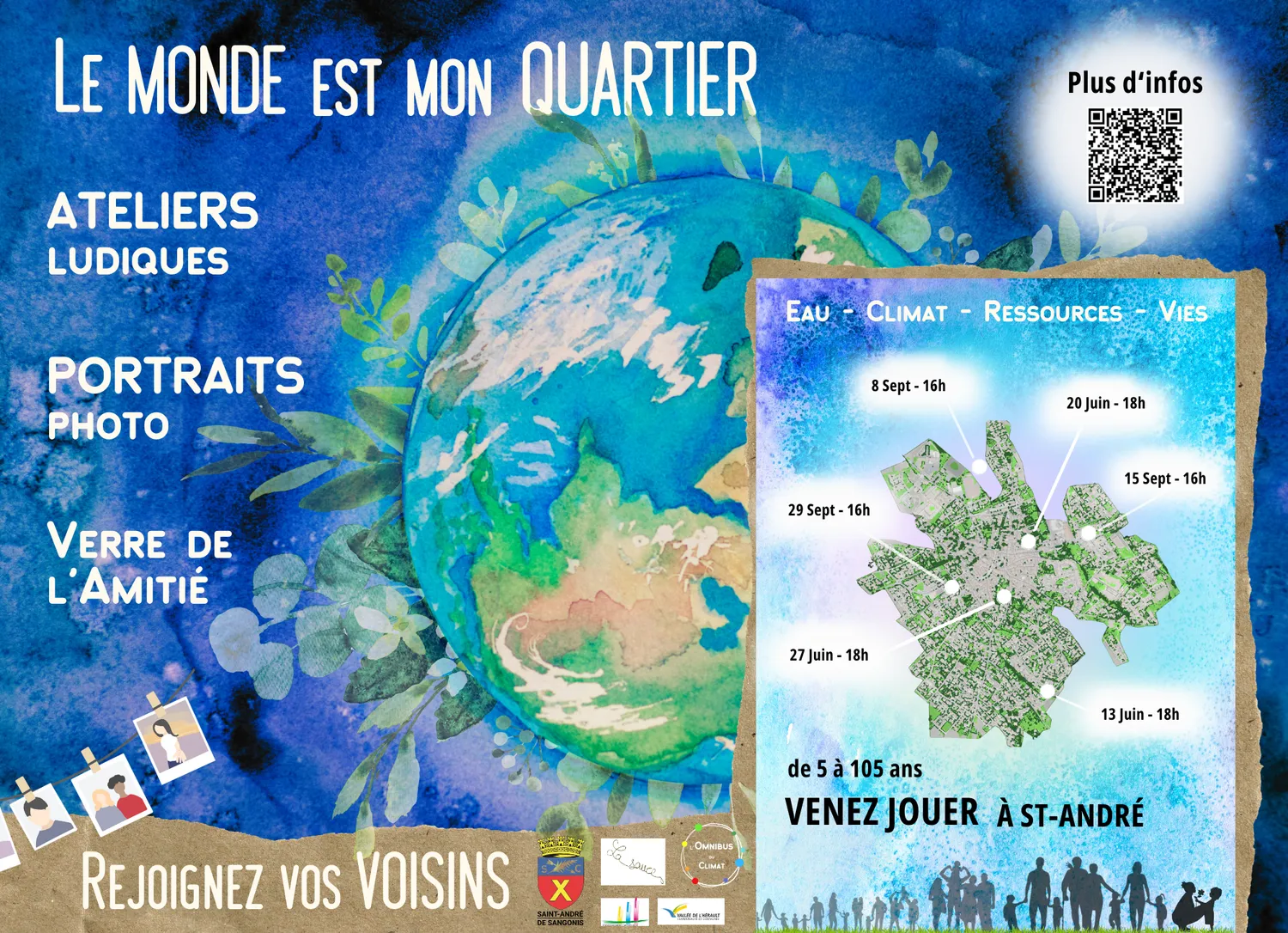 Image qui illustre: Ateliers Environnement « Le Monde Est Mon Quartier » à Saint-André-de-Sangonis - 0